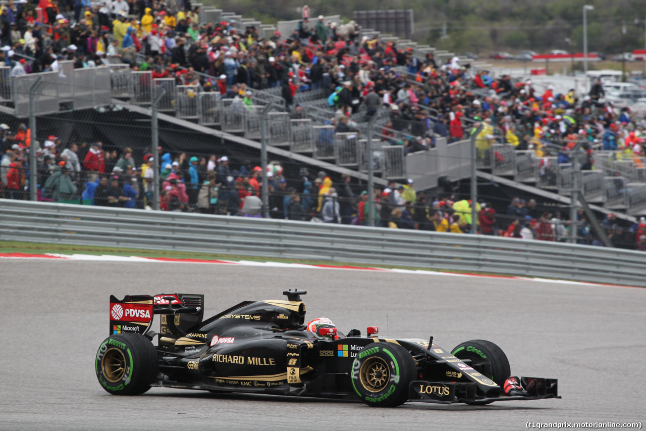 GP USA, 25.10.2015- Gara, Romain Grosjean (FRA) Lotus F1 Team E23