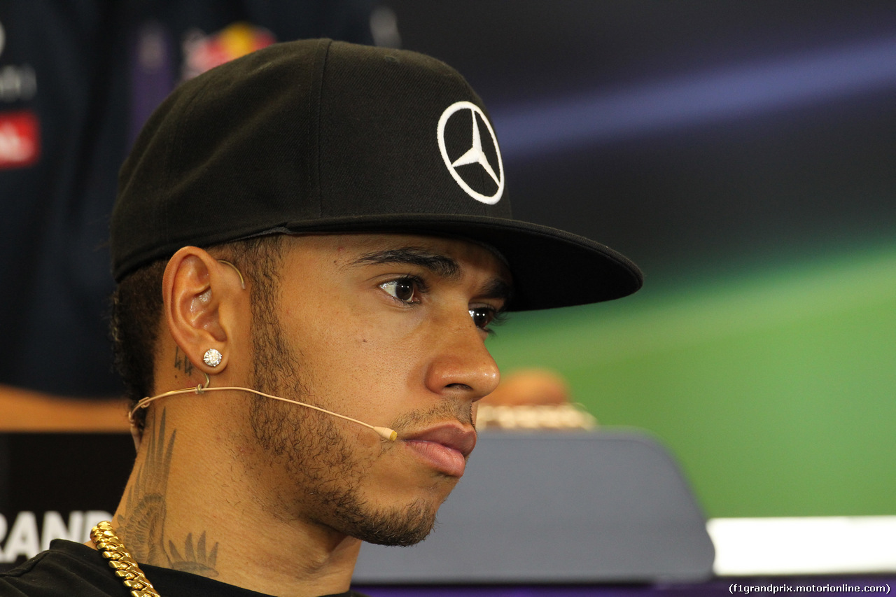 GP USA, 22.10.2015- Giovedi'  official Press Conference, Lewis Hamilton (GBR) Mercedes AMG F1 W06