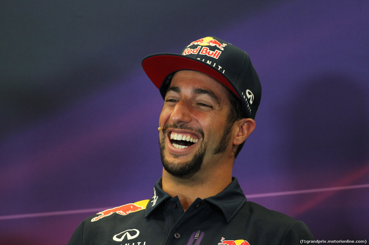 GP USA, 22.10.2015- Giovedi'  official Press Conference, Daniel Ricciardo (AUS) Red Bull Racing RB11