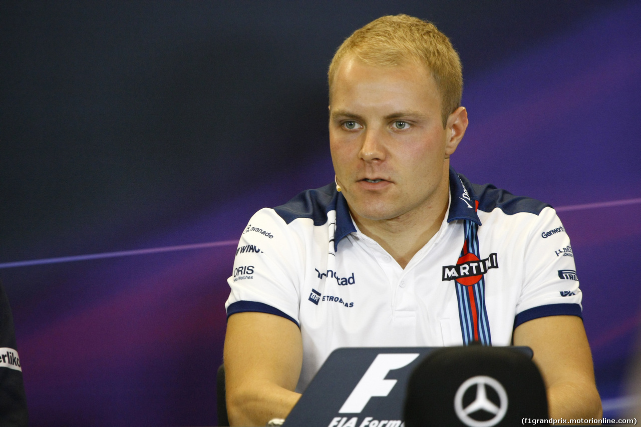 GP USA, 22.10.2015- Giovedi'  official Press Conference, Valtteri Bottas (FIN) Williams F1 Team FW37