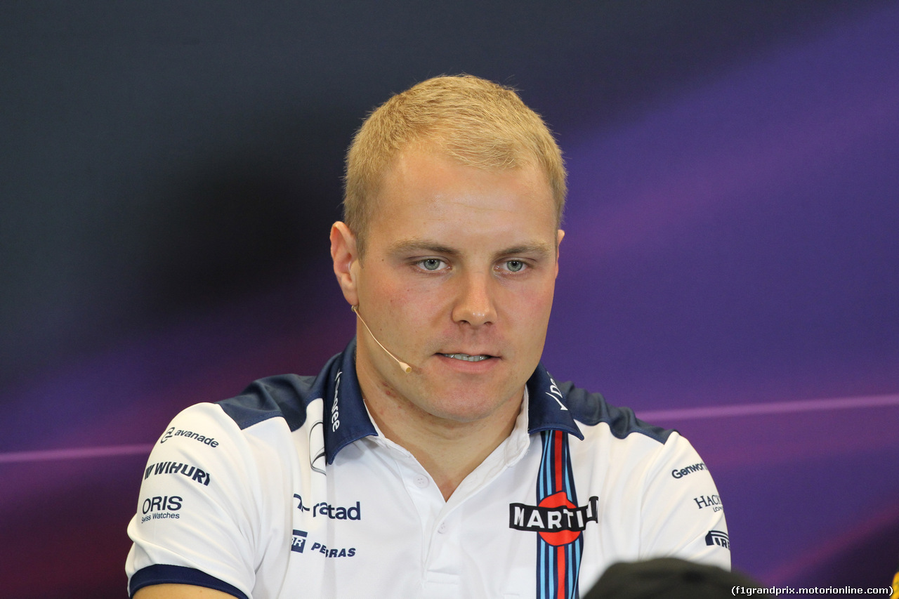 GP USA, 22.10.2015- Giovedi'  official Press Conference, Valtteri Bottas (FIN) Williams F1 Team FW37