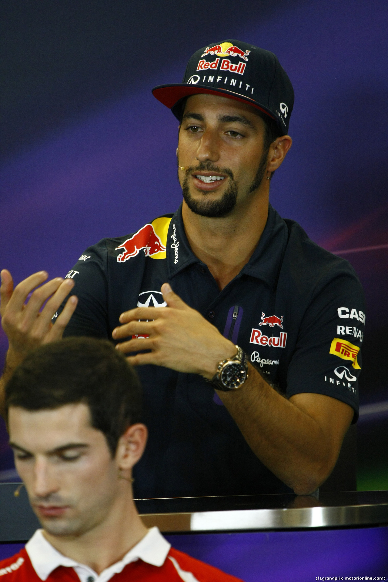 GP USA, 22.10.2015- Giovedi'  official Press Conference, Daniel Ricciardo (AUS) Red Bull Racing RB11 e Alexander Rossi (USA) Manor Marussia F1 Team