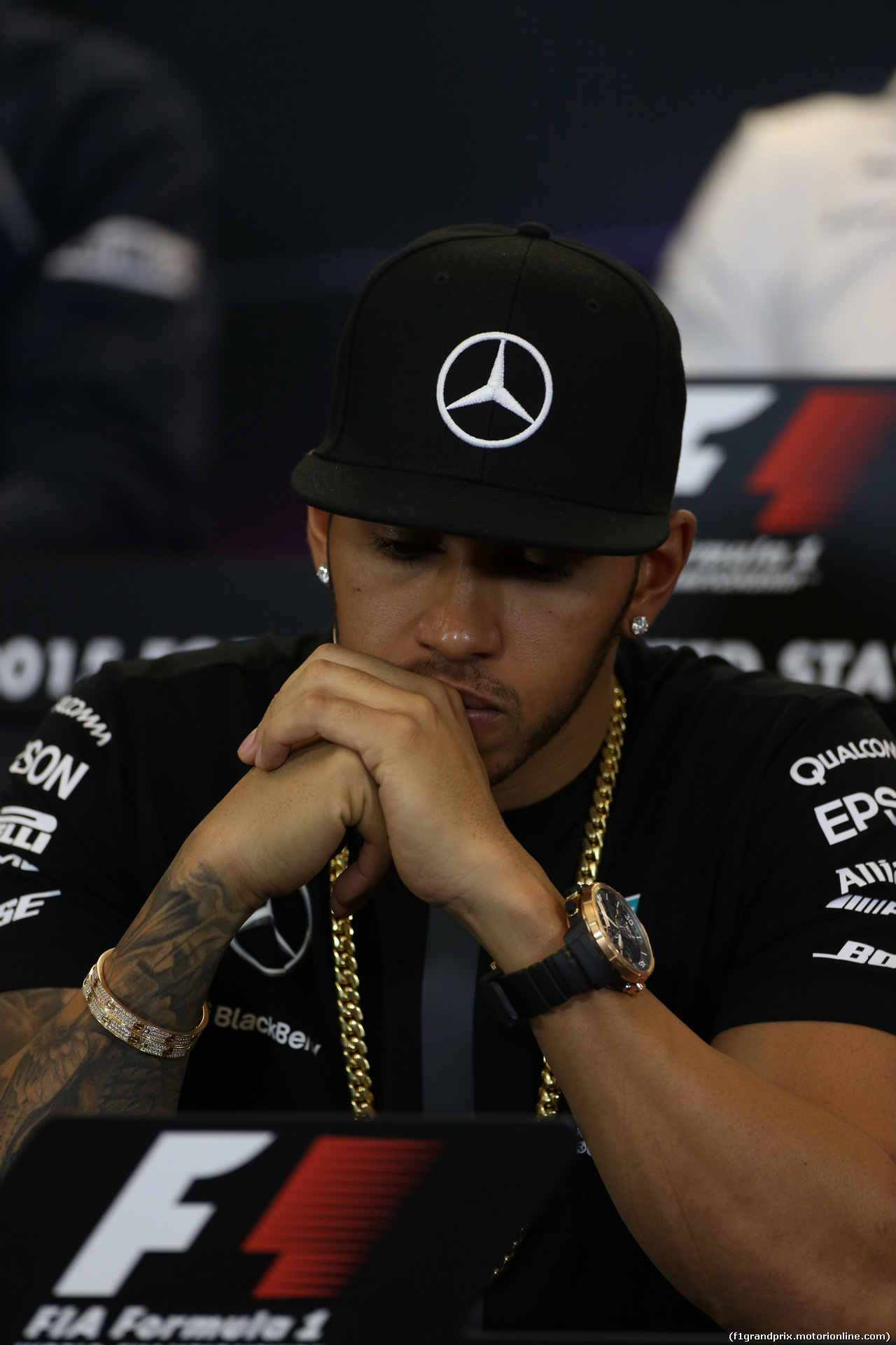 GP USA, 22.10.2015- Giovedi'  official Press Conference, Lewis Hamilton (GBR) Mercedes AMG F1 W06