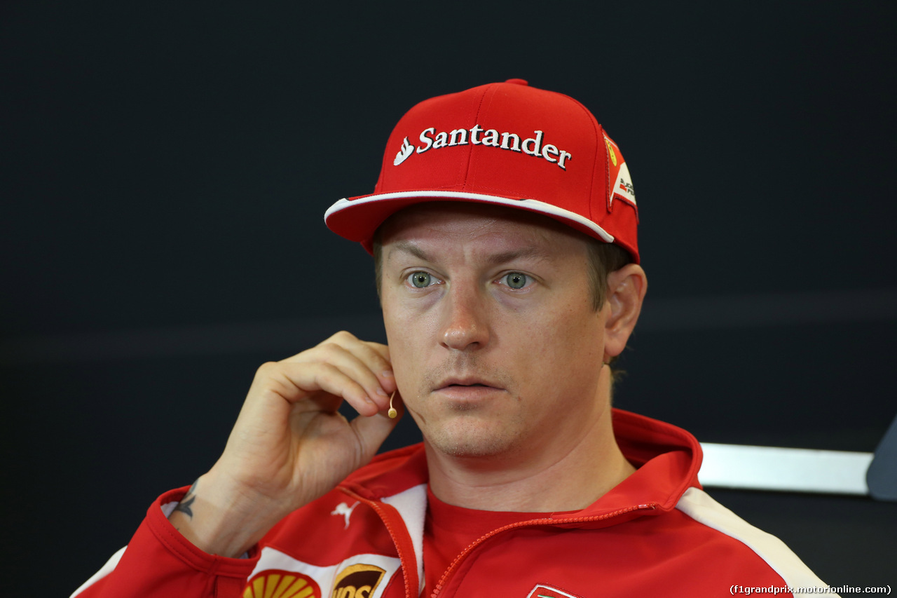 GP USA, 22.10.2015- Giovedi'  official Press Conference, Kimi Raikkonen (FIN) Ferrari SF15-T