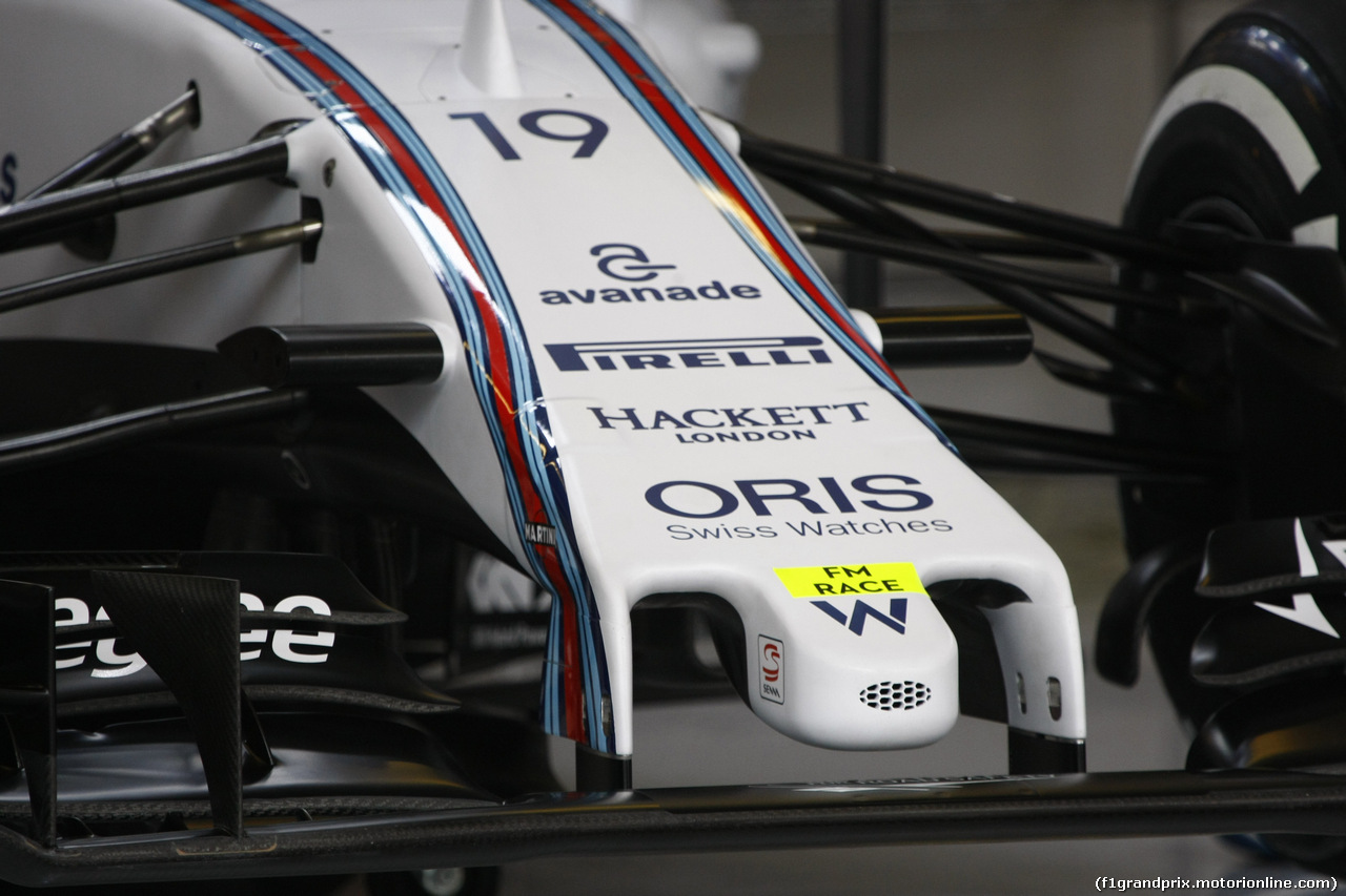 GP USA, 22.10.2015-  Williams F1 Team FW37 Tech Detail