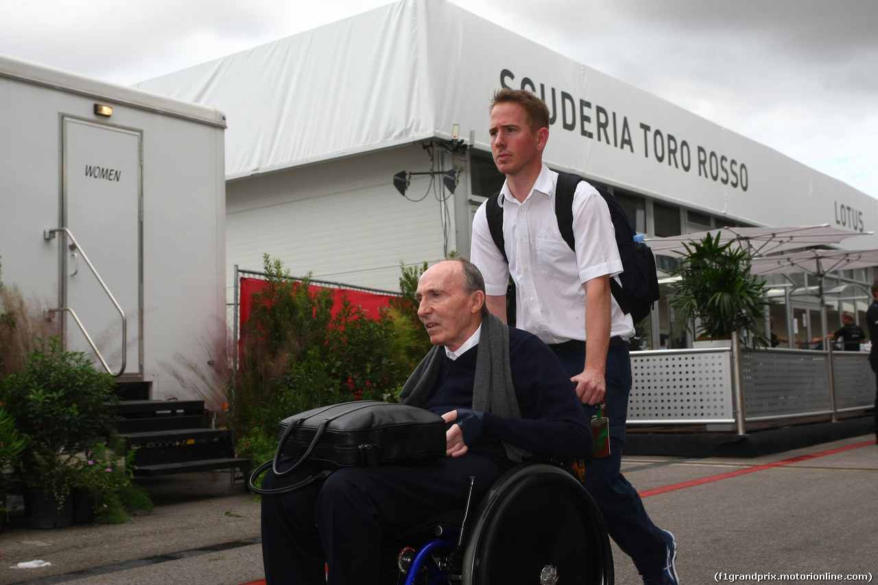 GP USA, 22.10.2015-  Sir Frank Williams (GBR),Team Principal Williams F1 Team