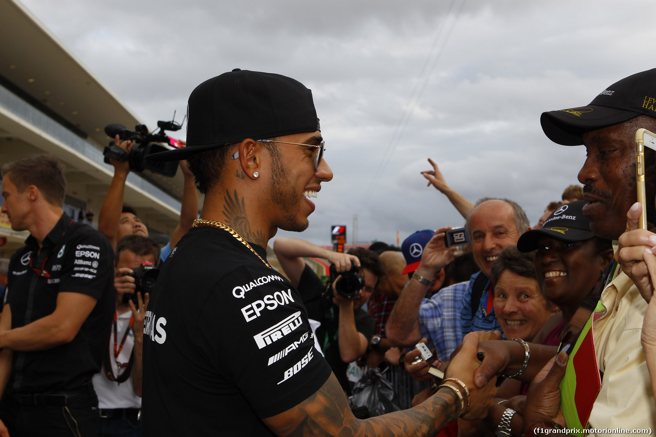 GP USA, 22.10.2015- Lewis Hamilton (GBR) Mercedes AMG F1 W06