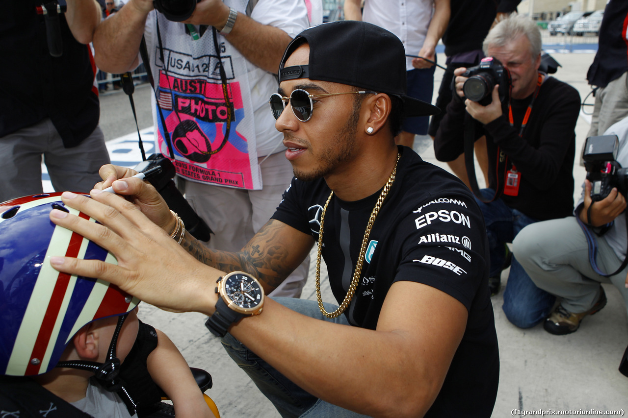 GP USA, 22.10.2015- Lewis Hamilton (GBR) Mercedes AMG F1 W06