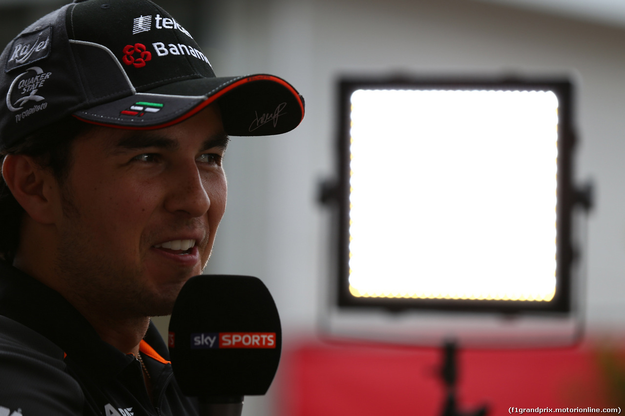 GP USA, 22.10.2015- Sergio Perez (MEX) Sahara Force India F1 Team VJM08