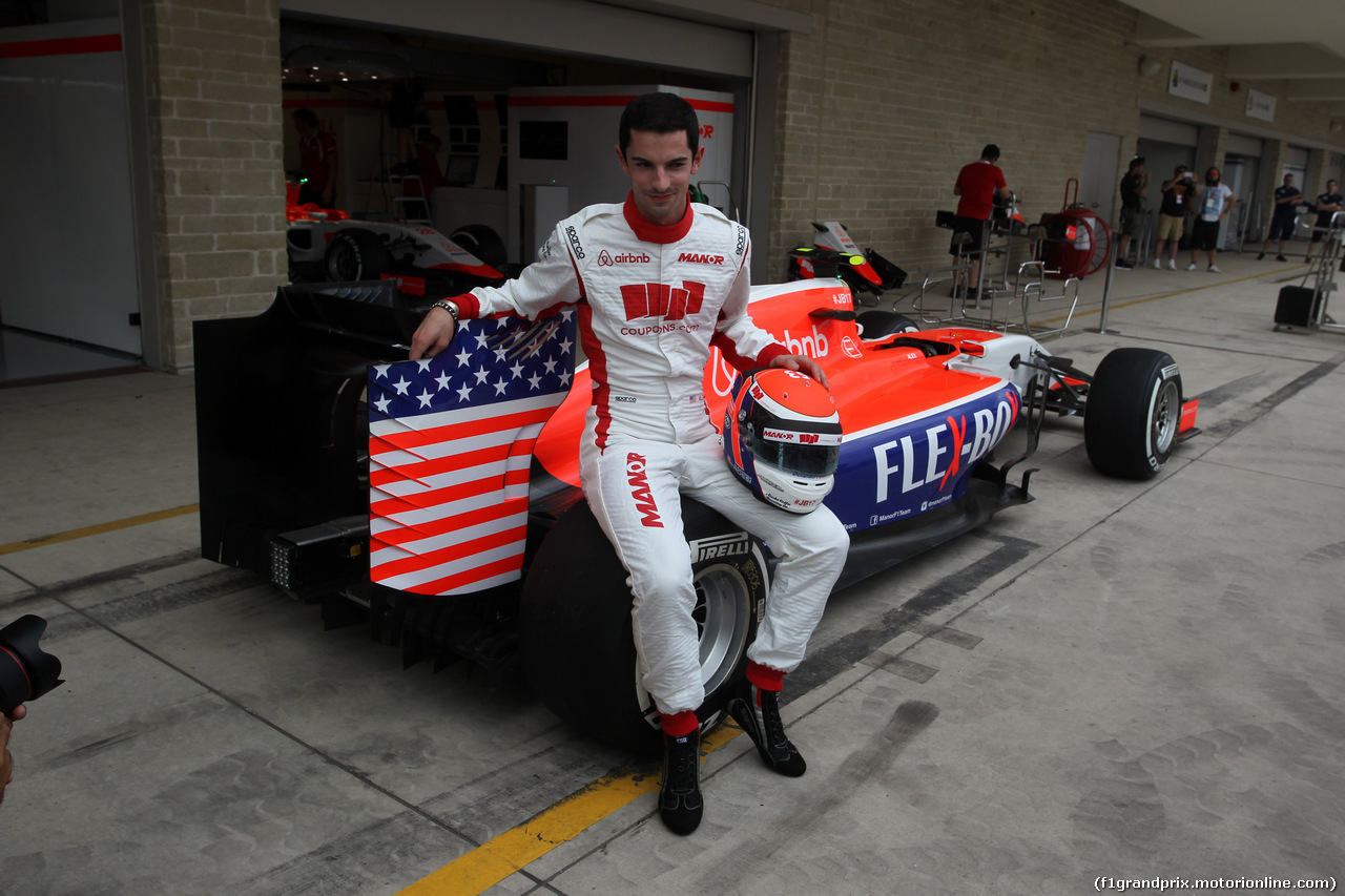 GP USA, 22.10.2015- Alexander Rossi (USA) Manor Marussia F1 Team