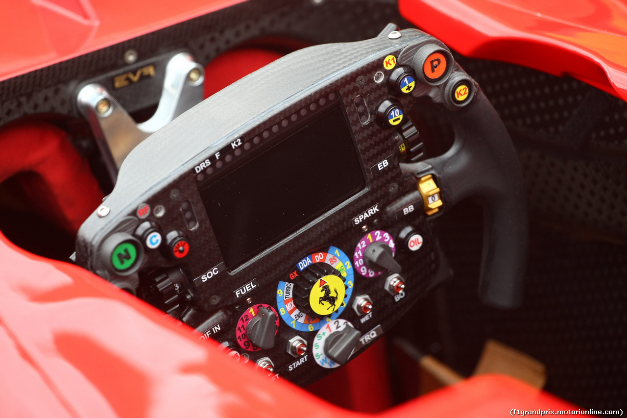 GP USA, 22.10.2015- Ferrari SF15-T steerling wheel