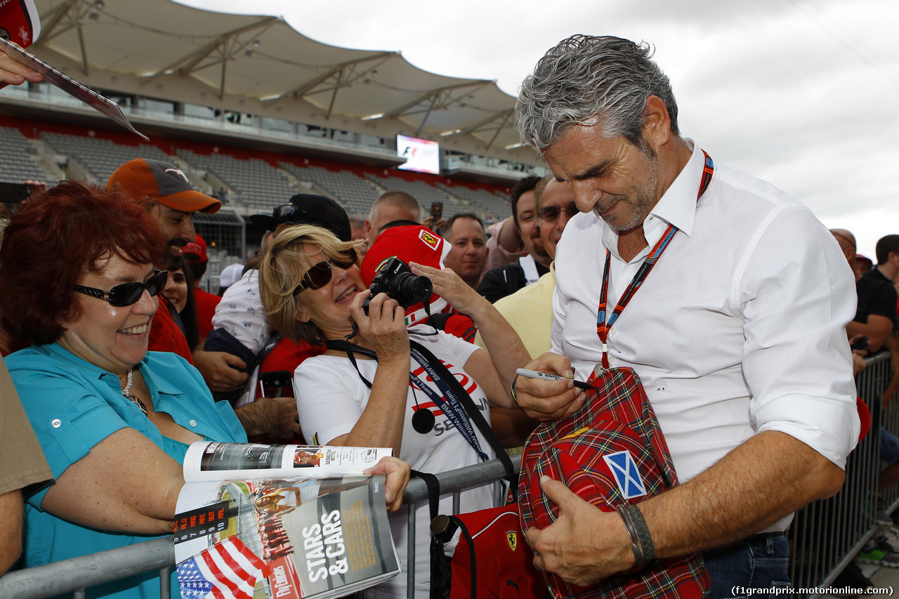 GP USA, 22.10.2015- Maurizio Arrivabene (ITA) Ferrari Team Principal