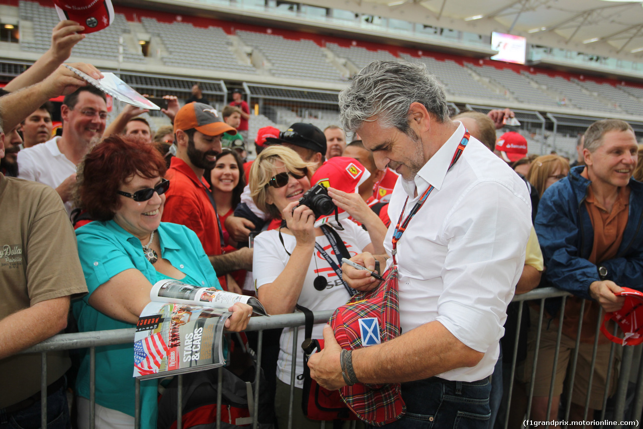 GP USA, 22.10.2015- Maurizio Arrivabene (ITA) Ferrari Team Principal