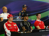 GP USA, 22.10.2015- Giovedi'  official Press Conference,  L to R upper line Marcus Ericsson (SUE) Sauber C34, Valtteri Bottas (FIN) Williams F1 Team FW37 e Daniel Ricciardo (AUS) Red Bull Racing RB11, lower line Kimi Raikkonen (FIN) Ferrari SF15-T, 1 e 53