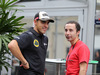 GP USA, 22.10.2015- Pastor Maldonado (VEN) Lotus F1 Team E23 e Nicolas Todt (FRA) drivers Manager