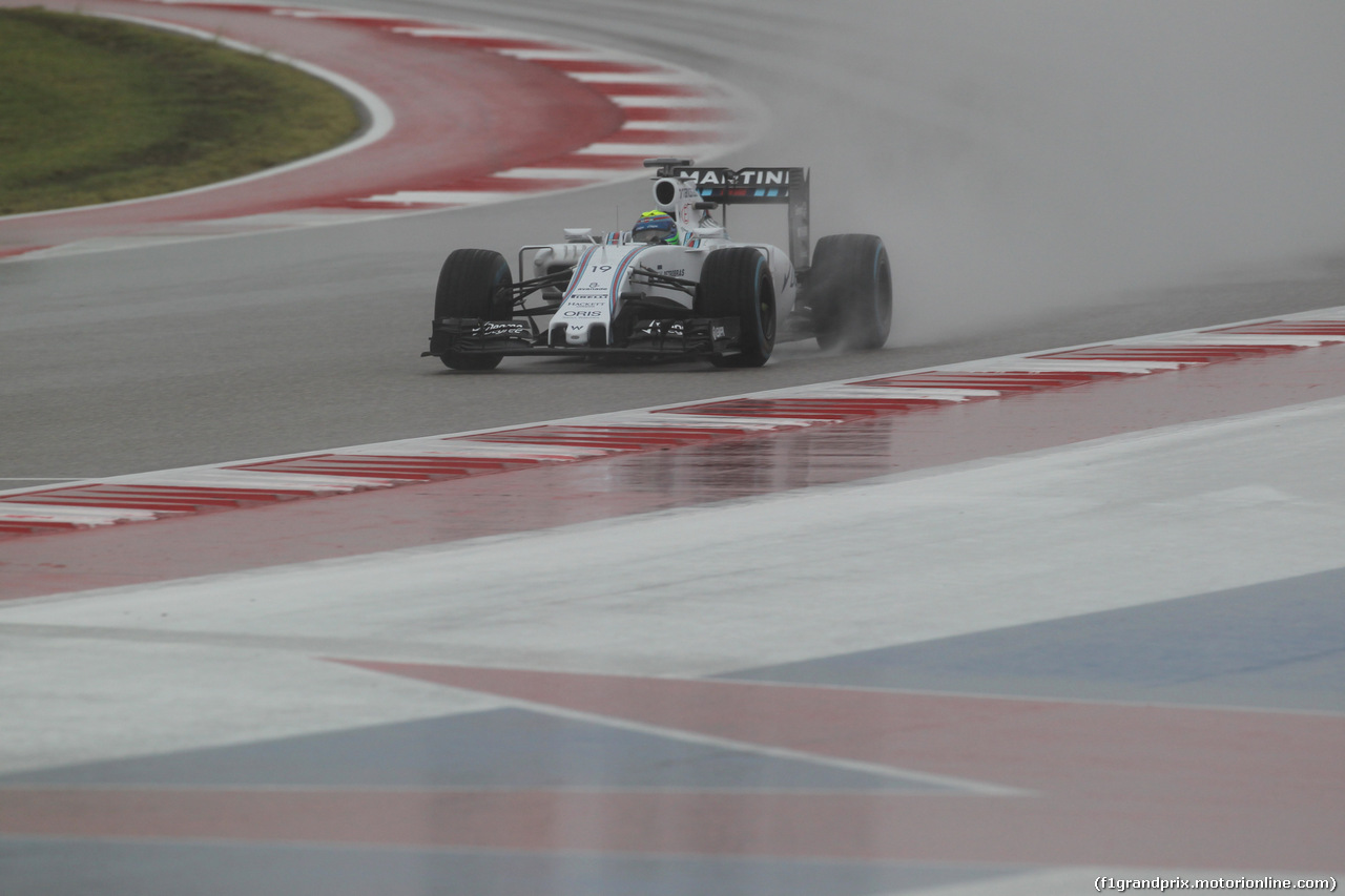 GP USA, 24.10.2015- Prove Libere 3, Felipe Massa (BRA) Williams F1 Team FW37