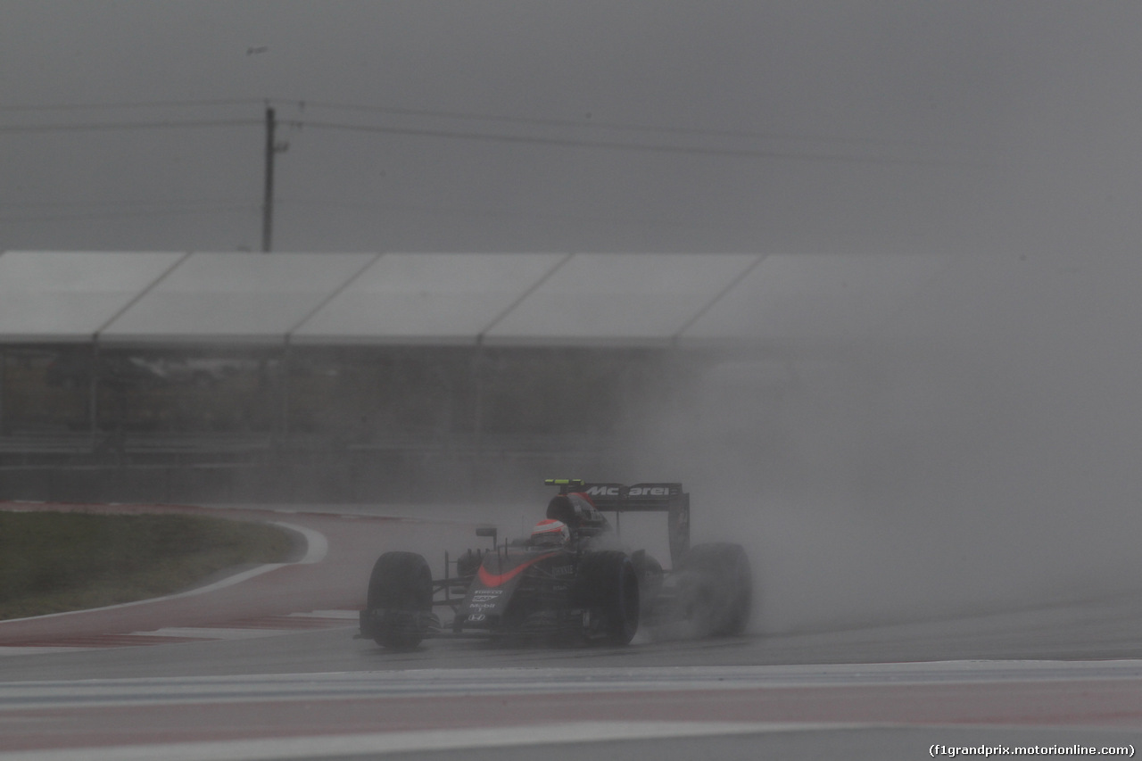 GP USA, 24.10.2015- Prove Libere 3, Jenson Button (GBR) McLaren Honda MP4-30