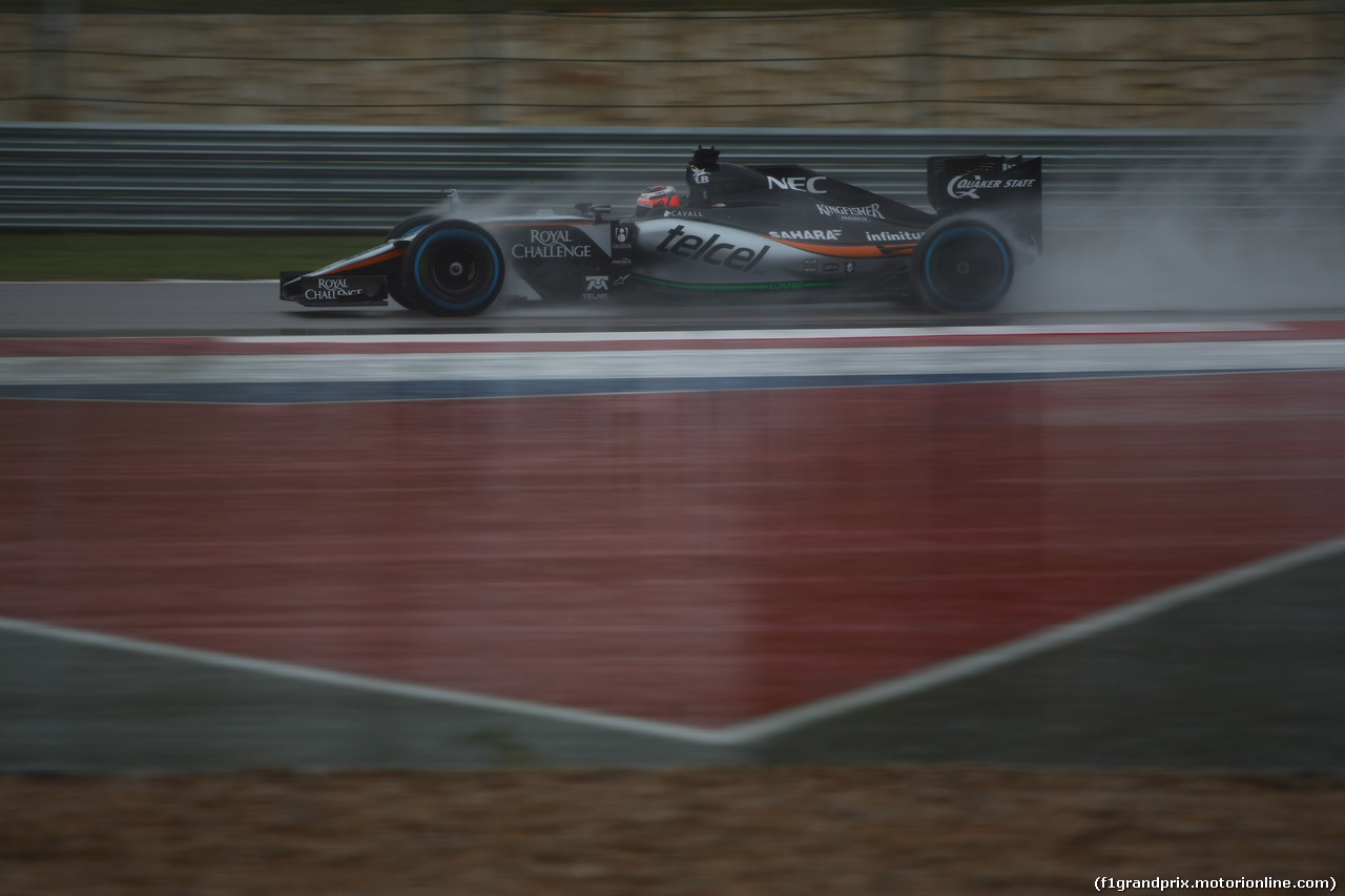 GP USA, 24.10.2015- Prove Libere 3, Nico Hulkenberg (GER) Sahara Force India F1 VJM08