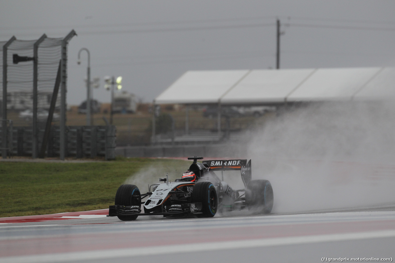 GP USA, 24.10.2015- Prove Libere 3, Nico Hulkenberg (GER) Sahara Force India F1 VJM08