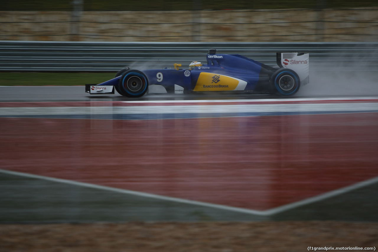 GP USA, 24.10.2015- Prove Libere 3, Marcus Ericsson (SUE) Sauber C34