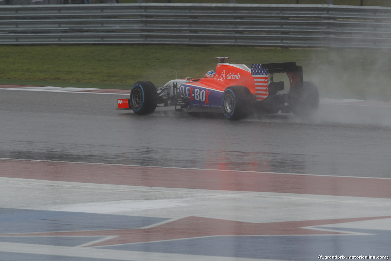 GP USA, 24.10.2015- Prove Libere 3,  William Stevens (GBR) Manor Marussia F1 Team