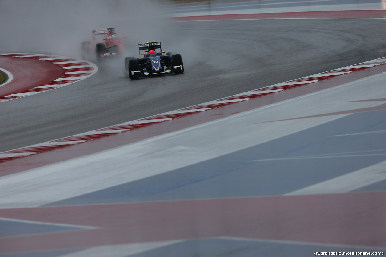 GP USA, 24.10.2015- Prove Libere 3,  Felipe Nasr (BRA) Sauber C34