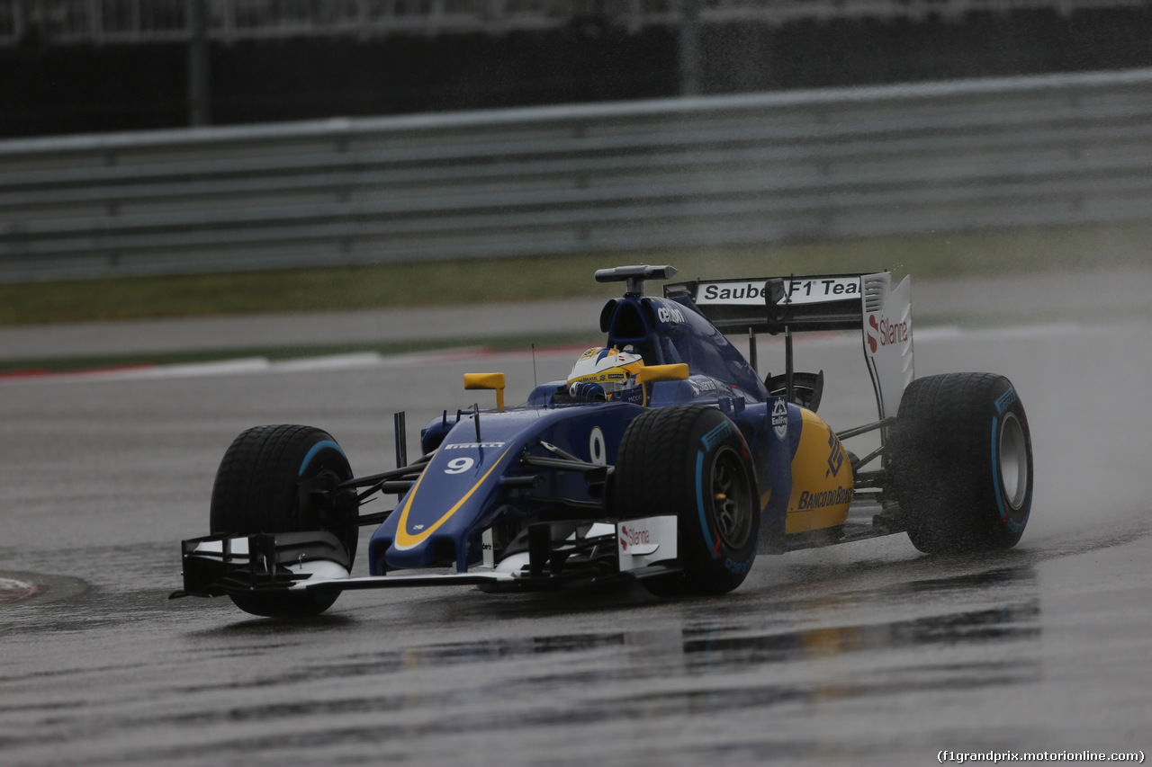 GP USA, 24.10.2015- Prove Libere 3,  Marcus Ericsson (SUE) Sauber C34