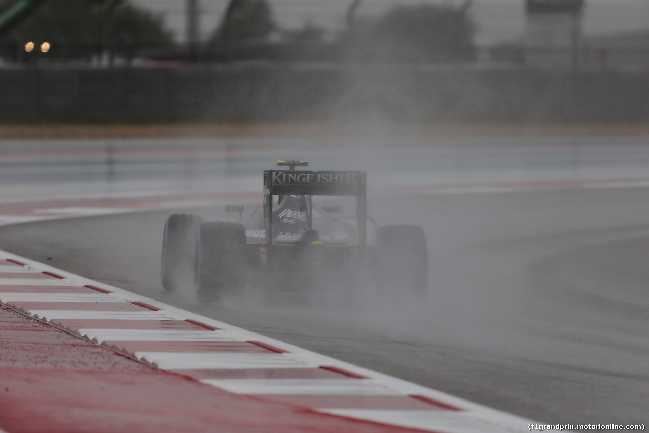 GP USA, 24.10.2015- Prove Libere 3,  Sergio Perez (MEX) Sahara Force India F1 Team VJM08