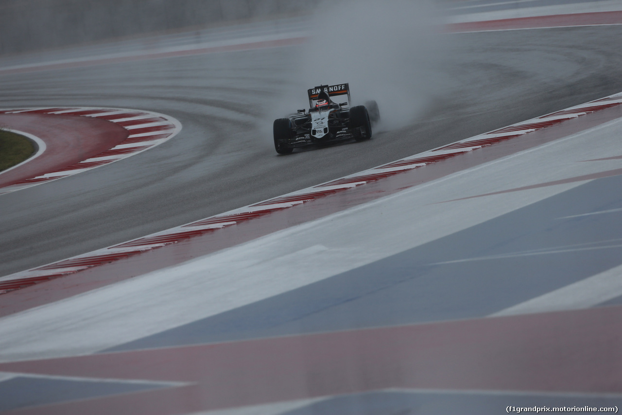 GP USA, 24.10.2015- Prove Libere 3,  Nico Hulkenberg (GER) Sahara Force India F1 VJM08