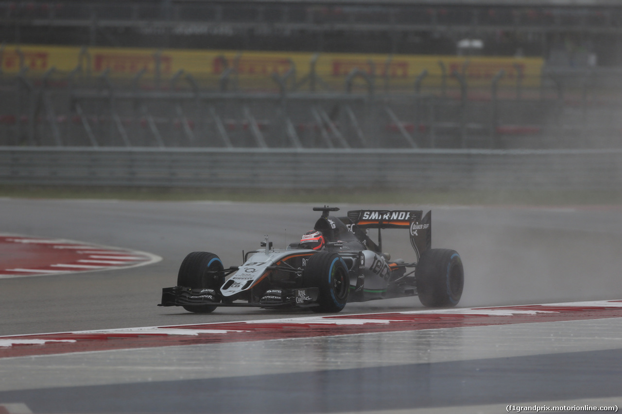 GP USA, 24.10.2015- Prove Libere 3,  Nico Hulkenberg (GER) Sahara Force India F1 VJM08