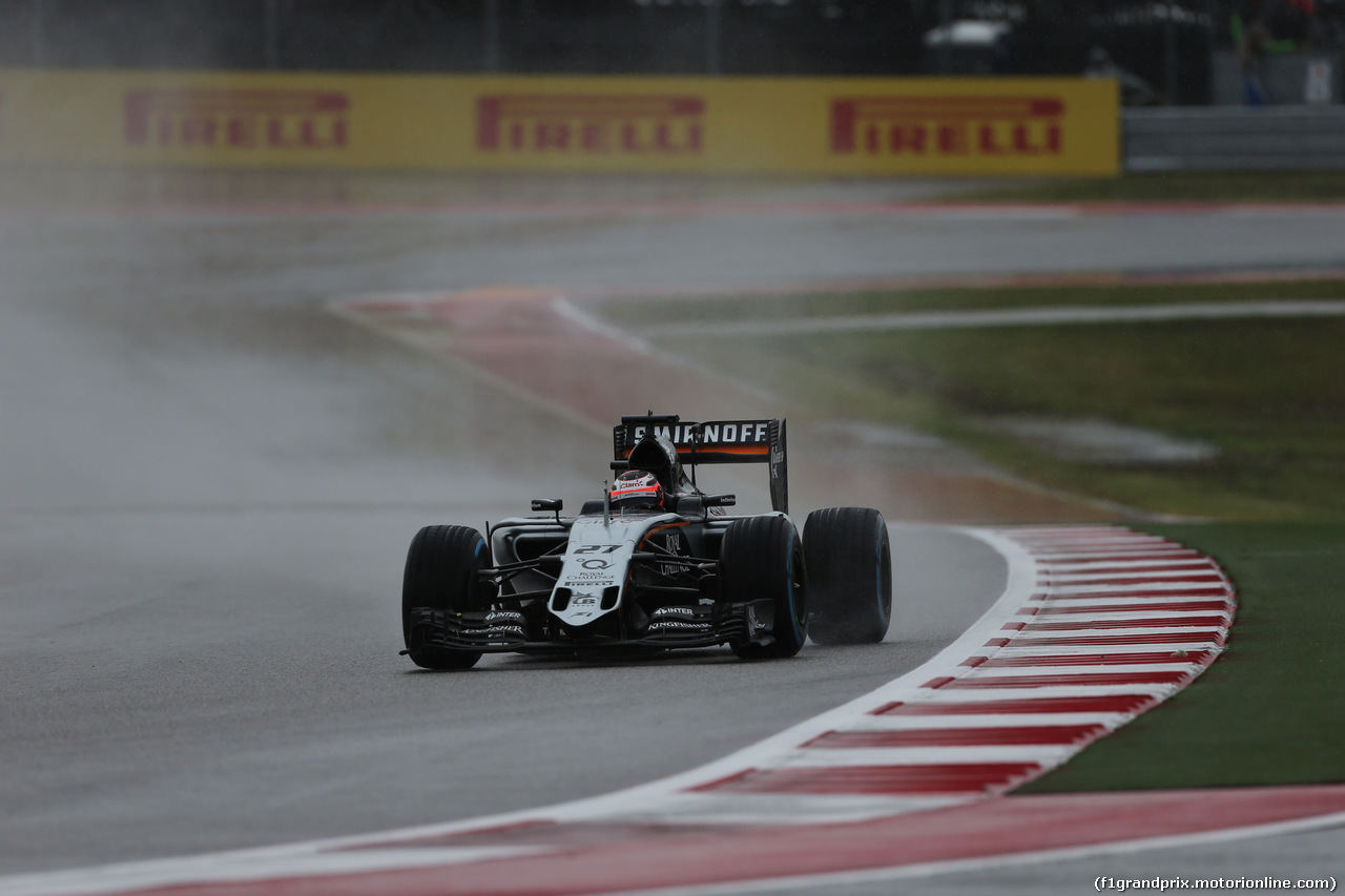 GP USA, 24.10.2015- Prove Libere 3,  Nico Hulkenberg (GER) Sahara Force India F1 VJM08