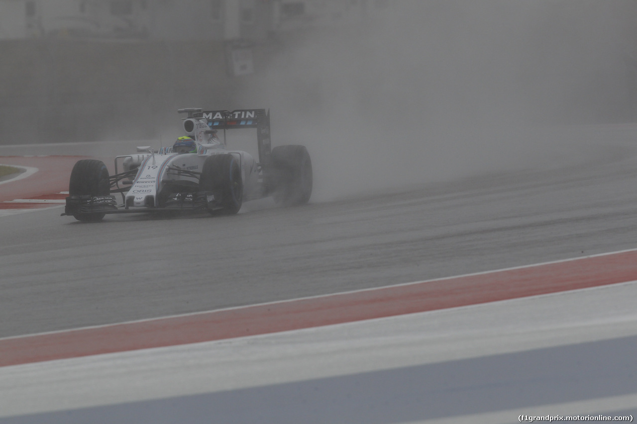 GP USA, 24.10.2015- Prove Libere 3,  Felipe Massa (BRA) Williams F1 Team FW37