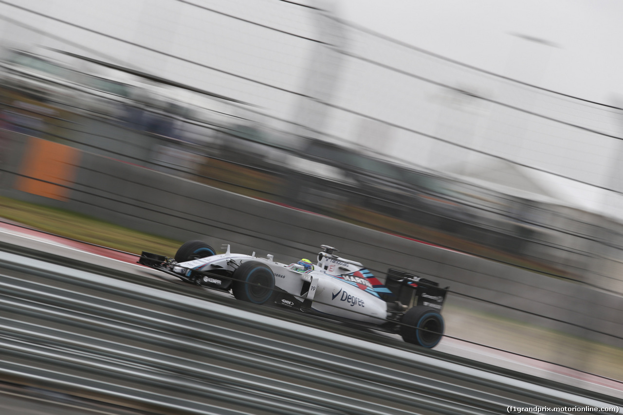 GP USA, 24.10.2015- Prove Libere 3,  Felipe Massa (BRA) Williams F1 Team FW37