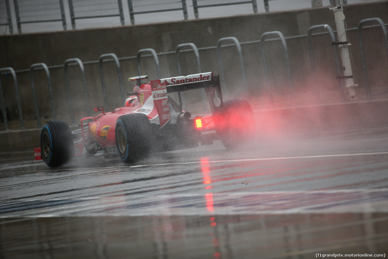 GP USA, 24.10.2015- Prove Libere 3,  Kimi Raikkonen (FIN) Ferrari SF15-T