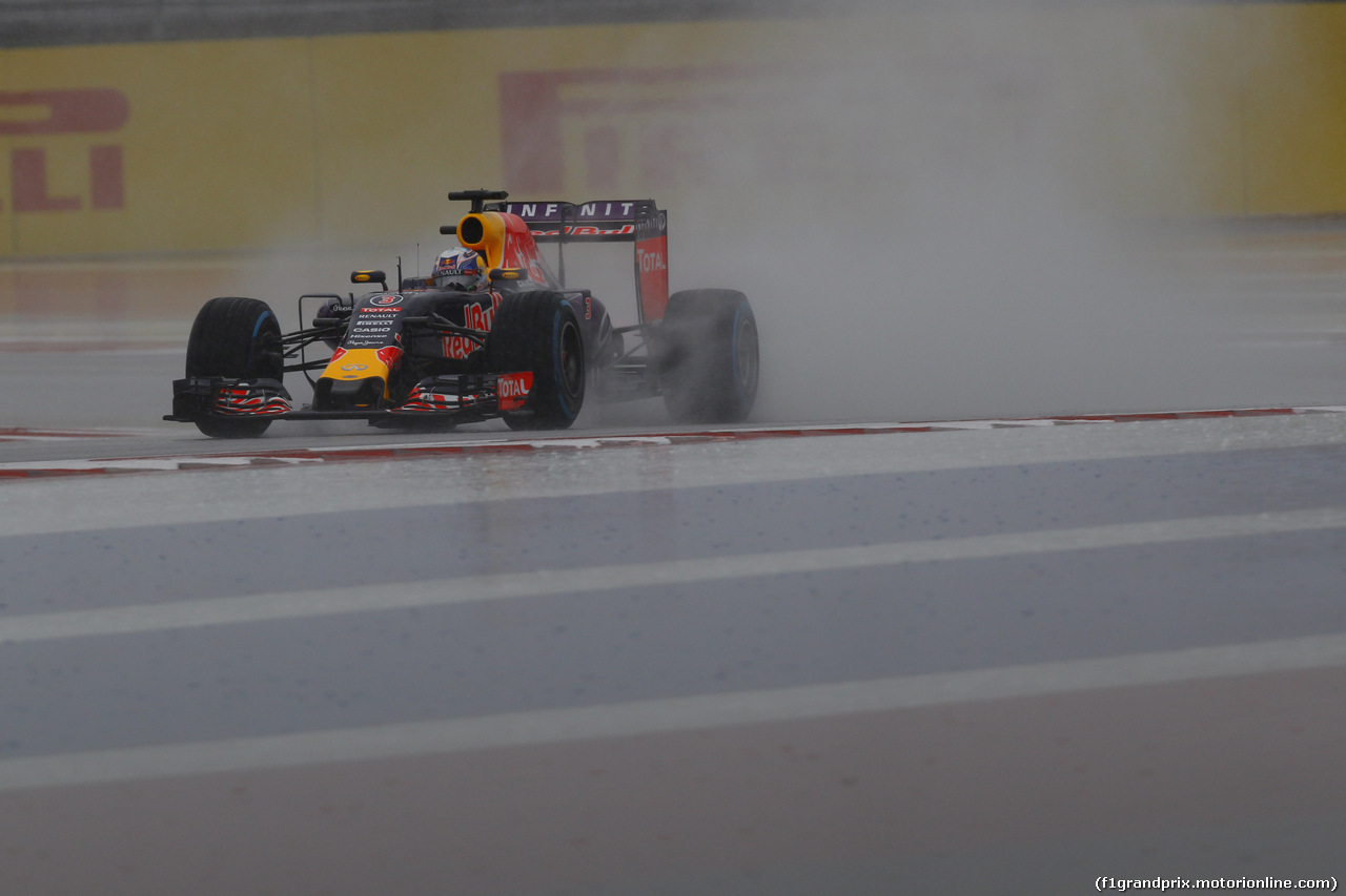 GP USA, 24.10.2015- Prove Libere 3,  Daniel Ricciardo (AUS) Red Bull Racing RB11