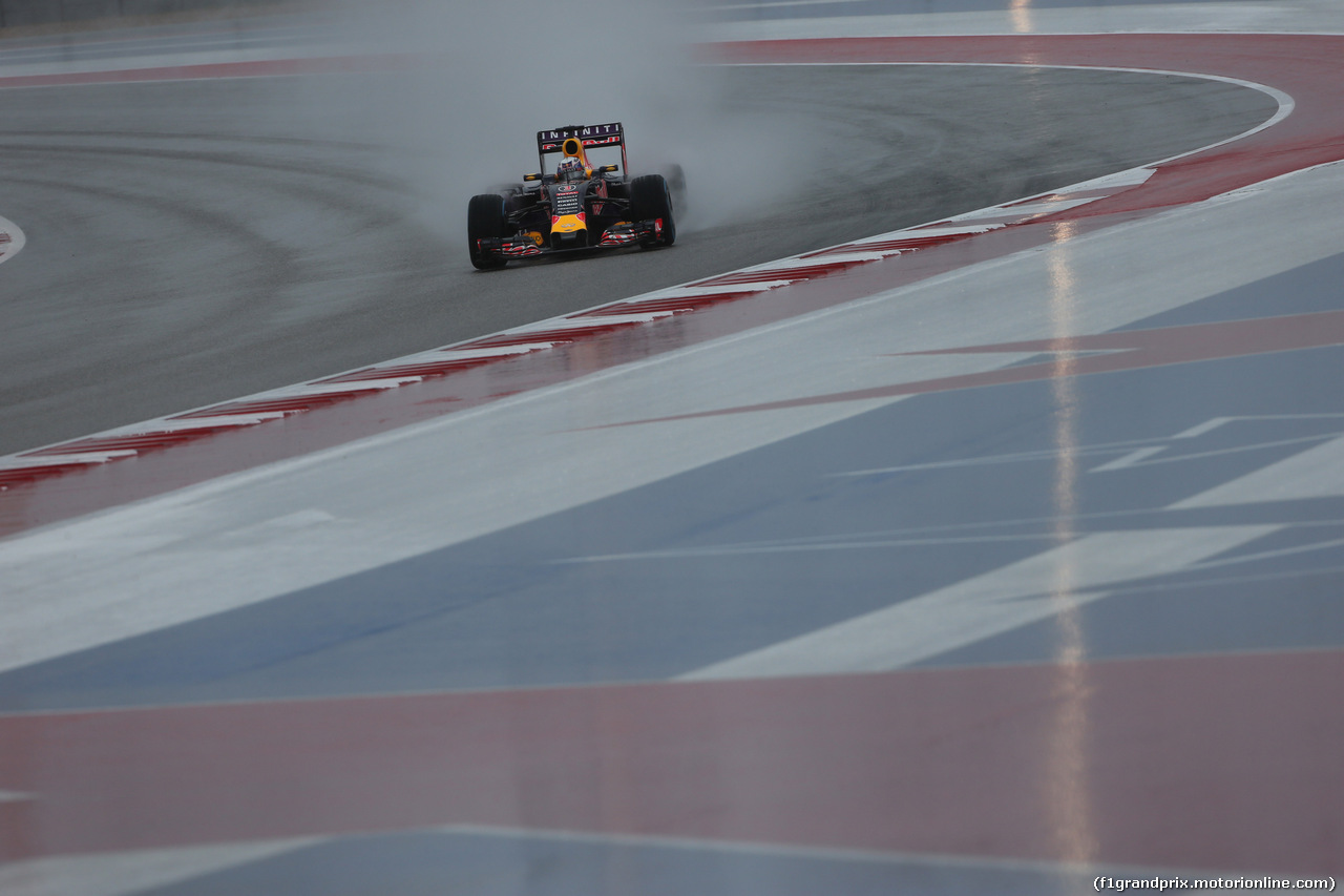 GP USA, 24.10.2015- Prove Libere 3,  Daniel Ricciardo (AUS) Red Bull Racing RB11