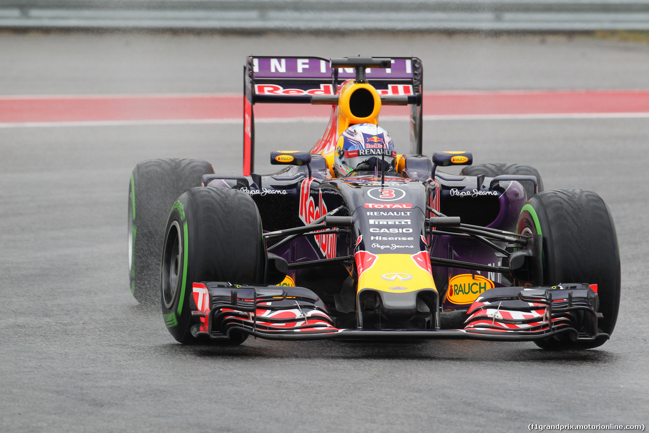 GP USA, 23.10.2015- Prove Libere 1, Daniel Ricciardo (AUS) Red Bull Racing RB11