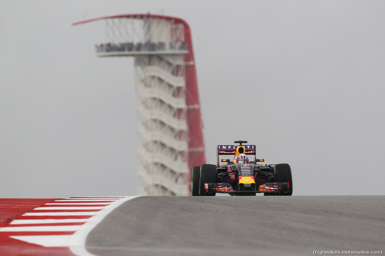 GP USA, 23.10.2015- Prove Libere 1, Daniel Ricciardo (AUS) Red Bull Racing RB11