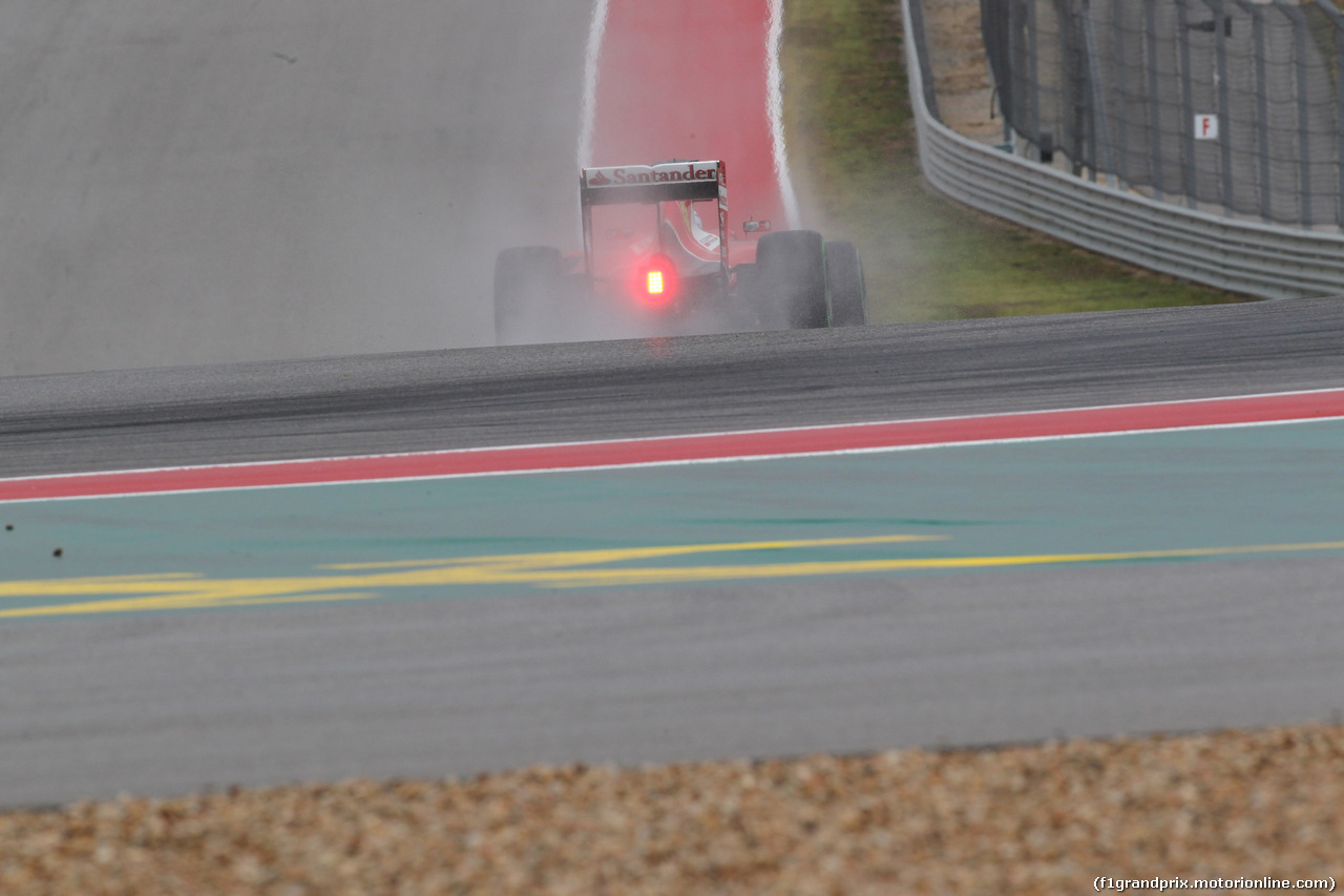 GP USA, 23.10.2015- Prove Libere 1, Sebastian Vettel (GER) Ferrari SF15-T