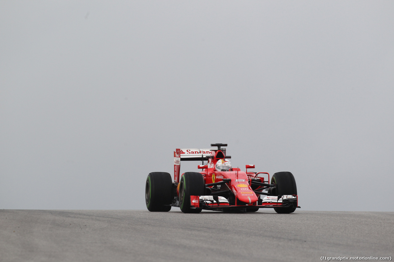 GP USA, 23.10.2015- Prove Libere 1, Sebastian Vettel (GER) Ferrari SF15-T