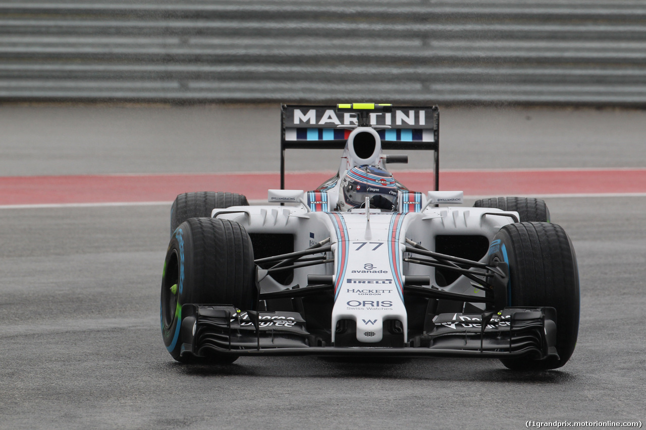 GP USA, 23.10.2015- Prove Libere 1, Valtteri Bottas (FIN) Williams F1 Team FW37