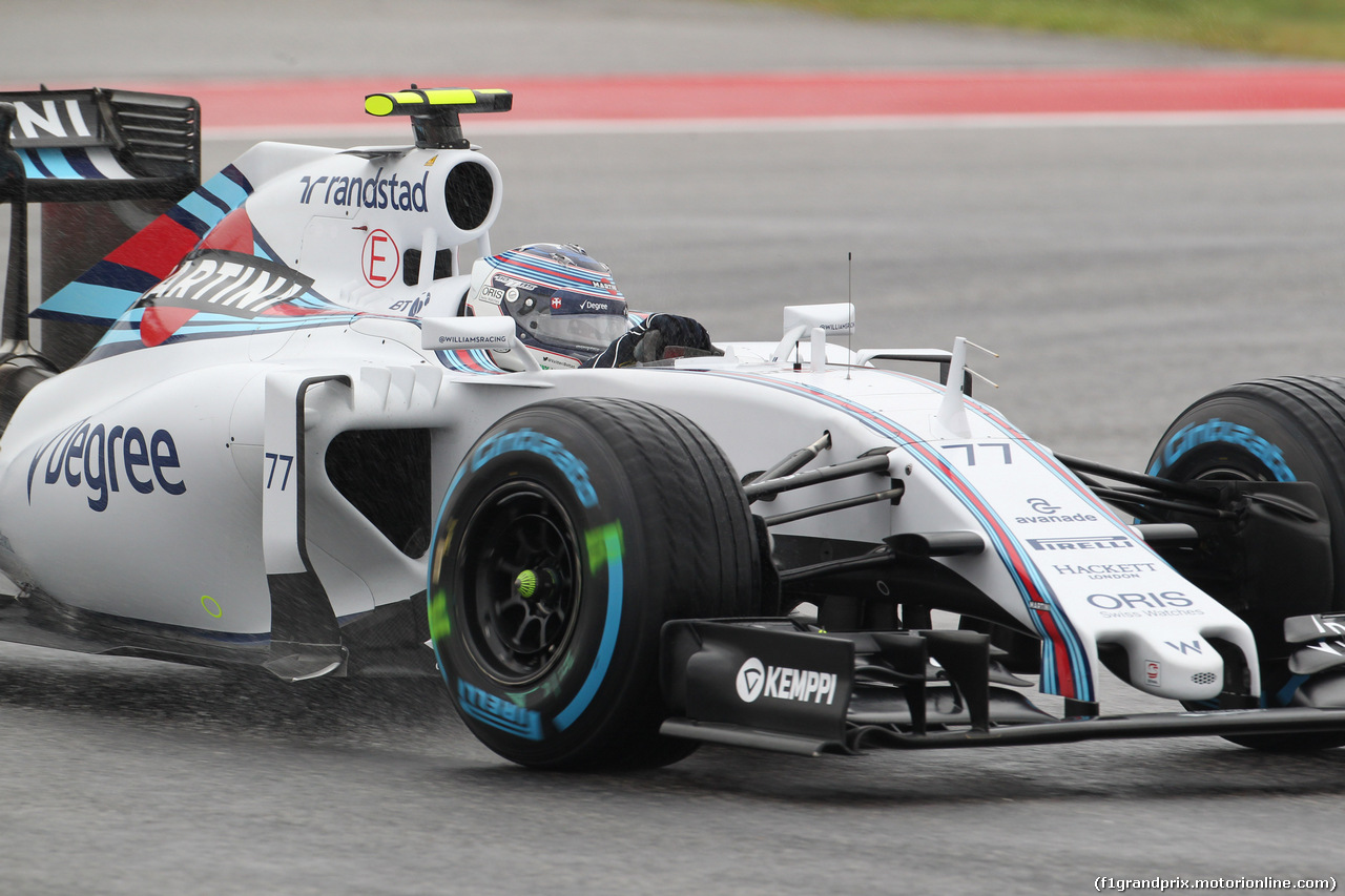 GP USA, 23.10.2015- Prove Libere 1, Valtteri Bottas (FIN) Williams F1 Team FW37