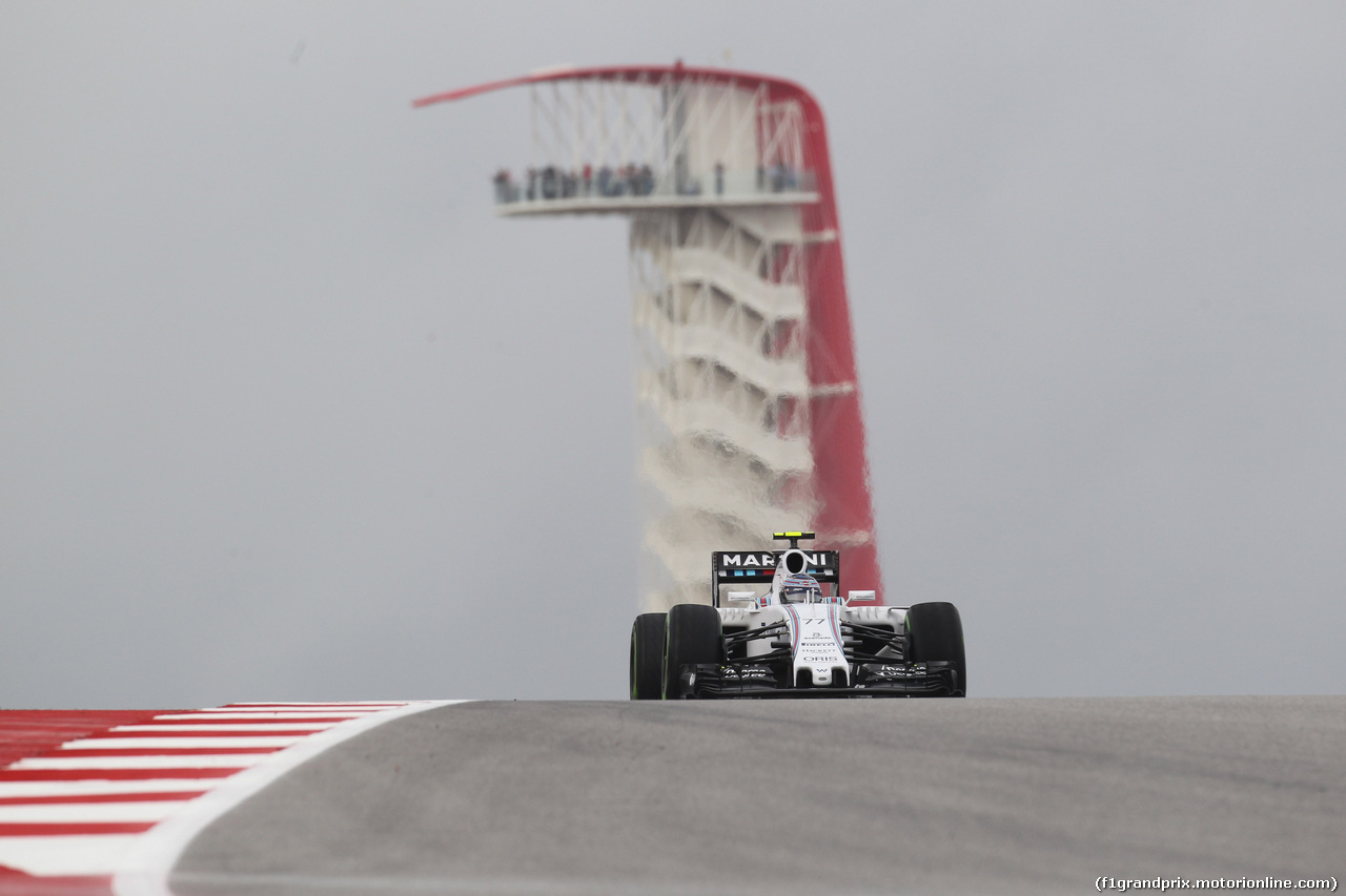 GP USA, 23.10.2015- Prove Libere 1, Valtteri Bottas (FIN) Williams F1 Team FW37