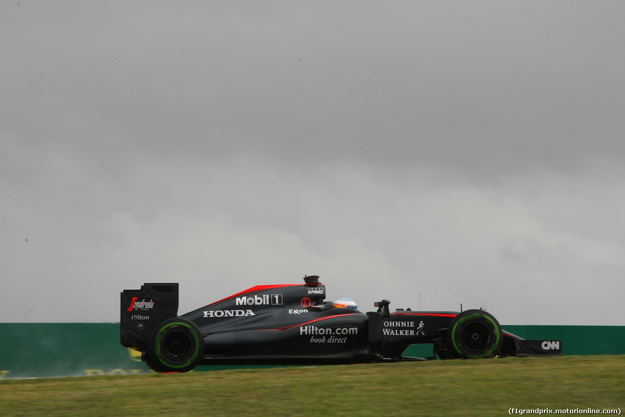 GP USA, 23.10.2015- Prove Libere 1, Fernando Alonso (ESP) McLaren Honda MP4-30