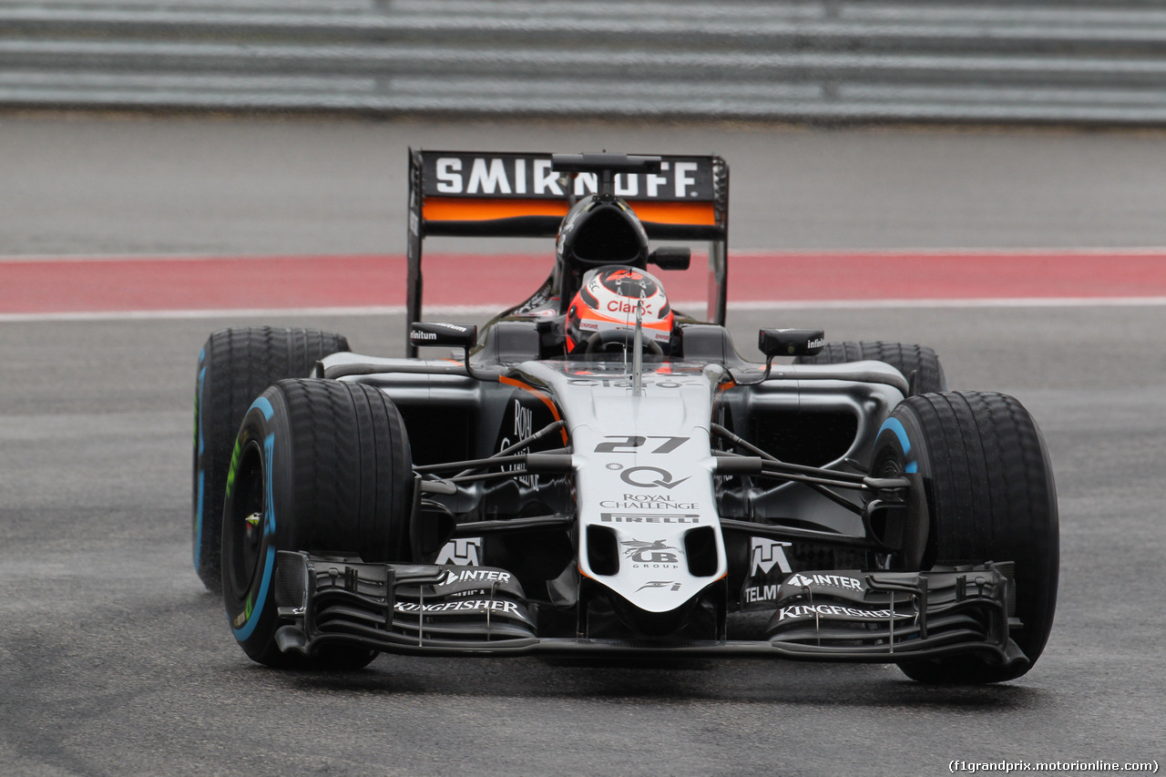 GP USA, 23.10.2015- Prove Libere 1, Nico Hulkenberg (GER) Sahara Force India F1 VJM08