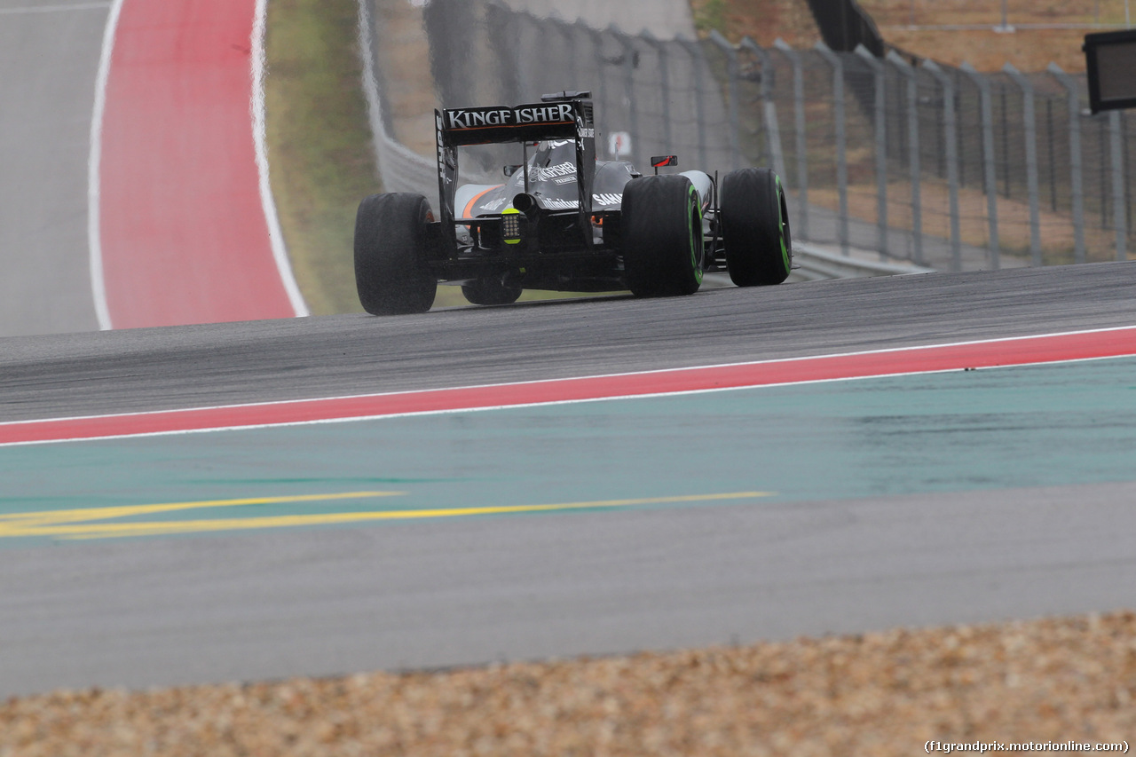 GP USA, 23.10.2015- Prove Libere 1, Nico Hulkenberg (GER) Sahara Force India F1 VJM08