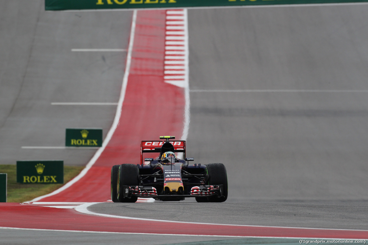 GP USA, 23.10.2015- Prove Libere 1, Carlos Sainz Jr (ESP) Scuderia Toro Rosso STR10