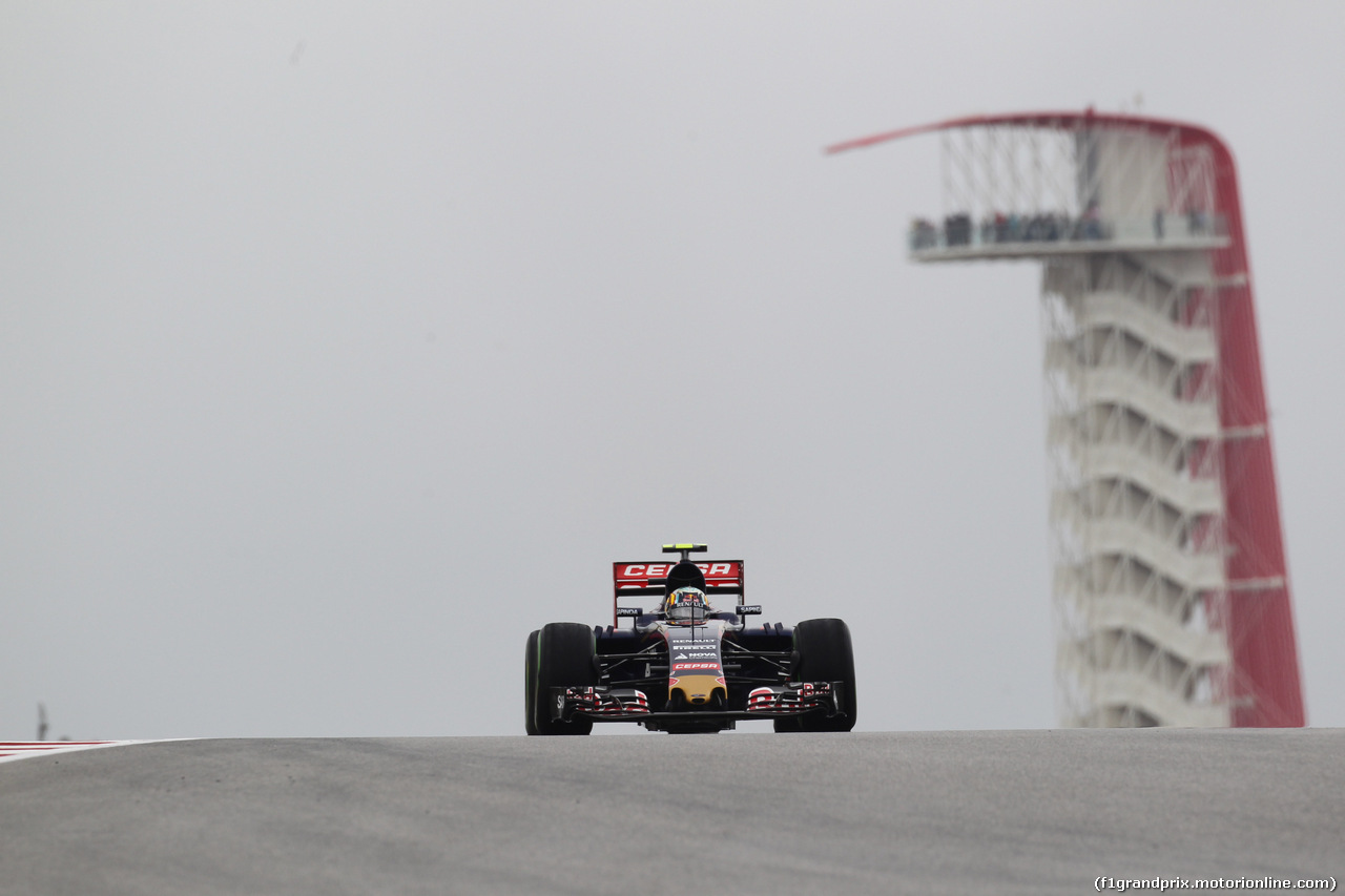 GP USA, 23.10.2015- Prove Libere 1, Carlos Sainz Jr (ESP) Scuderia Toro Rosso STR10