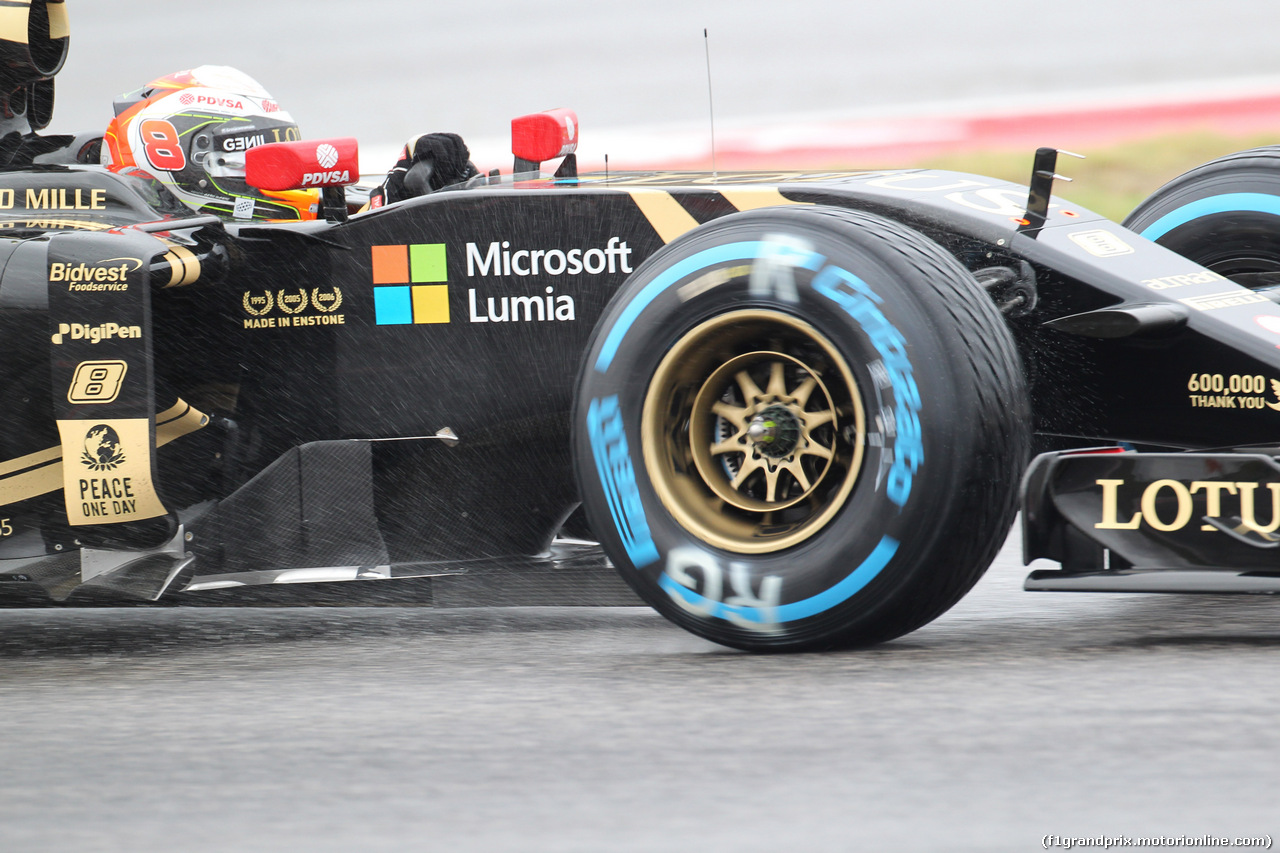 GP USA, 23.10.2015- Prove Libere 1, Romain Grosjean (FRA) Lotus F1 Team E23