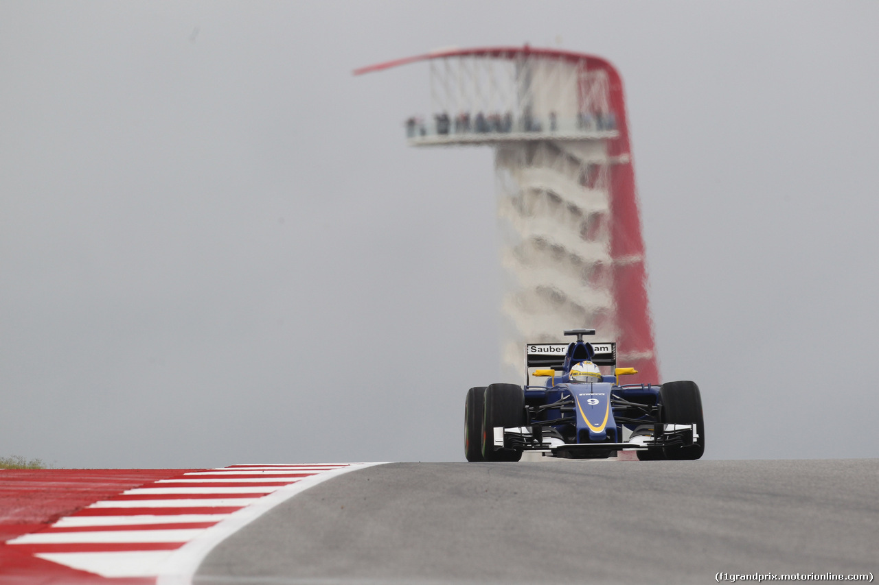GP USA, 23.10.2015- Prove Libere 1, Marcus Ericsson (SUE) Sauber C34
